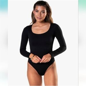 Paragon Fitwear Black Long Sleeve Bodysuit